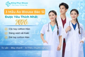 top 3 mẫu áo blouse trắng bác sĩ được yêu thích nhất